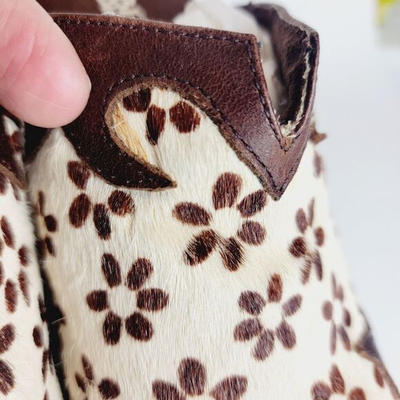 Paris Blues Cowboy Carter Freda Wooden Western Cowgirl Backless Clogs Size 6.5 - Picture 8 of 8